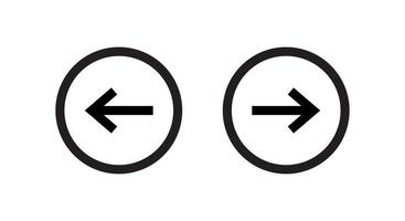 Turn Right and Left Arrow Icon Sign Symbol in Line Style vector