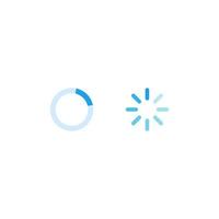 Circle Loading Icon Vector in Flat Style