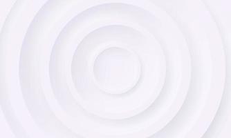 White Circle Texture Pattern in Neumorphism Style. Light Clean Round Neomorphism. Circular Platform Neumorphism Emboss Banner. 3D Abstract Modern Wallpaper Design. Vector Illustration.