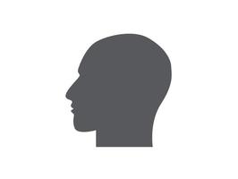 Human head con sign design vector icon