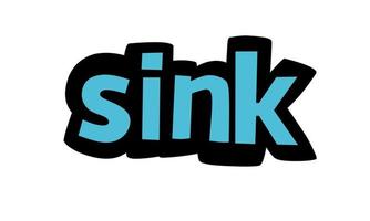 SINK writing vector design on white background