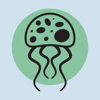 Jellyfish icon design vector illustration