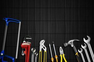 Plumber tools icon set