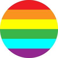 Rainbow color in circle shape for template, banner and background. vector