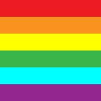 LGBT rainbow color in square background  for template, banner. vector