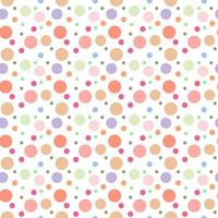 Pastel dots in seamless pattern background vector