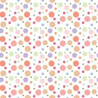 Pastel dots in seamless pattern background vector