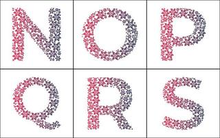 Alphabet Flower Design vector