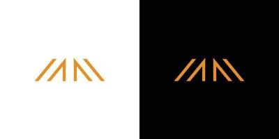 simple and unique M letter initial logo design 1 vector