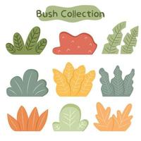 Hand Drawn bush collection vector