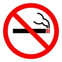stop smoking no smoking forbidden sign symbol logo cigarettes bold vector