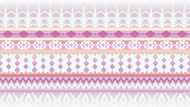 fondo abstracto de diseño de patrón geométrico, patrón geométrico oriental rosa, alfombra, tela, ilustración 2d vector