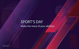 Sports day ,sport event design vector,unleash your potential vector