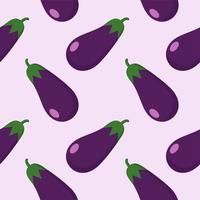 eggplant seamless pattern. Eggplant Seamless Pattern Background Vector Design Template