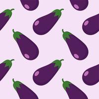 eggplant seamless pattern. Eggplant Seamless Pattern Background Vector Design Template