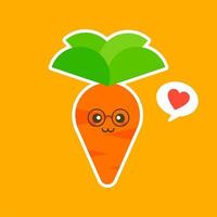 Cute happy smiling skater carrot character. Vector modern trendy flat style cartoon illustration icon design. Isolated on white background. Carrot character concept