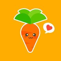 Cute happy smiling skater carrot character. Vector modern trendy flat style cartoon illustration icon design. Isolated on white background. Carrot character concept