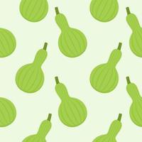 bottle gourd flat design seamless pattern. Vector illustration of art. Vintage background. Kitchen and restaurant design for fabrics, paper