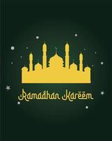 Realistic ramadan mosque background image vector