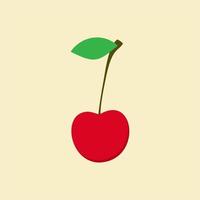 cherry icon, vector cherry icon, isolated cherry sign