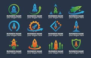 Logo Set of Business Start Up Element vector