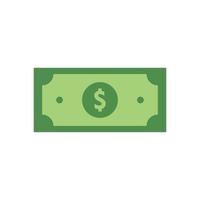 Dollar currency banknote icon, stock vector illustration. Payment method symbol. Quality design elements. Classic style. Vector