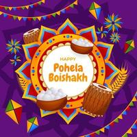 Background of Pohela Boishakh Festival vector