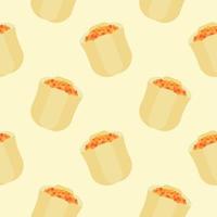 dumpling seamless pattern flat design vector illustration