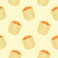 dumpling seamless pattern flat design vector illustration