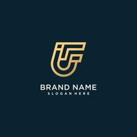 Golden letter logo with initial J with creative concept Premium Vector part 3