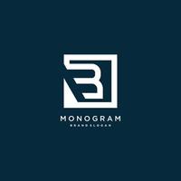 Monogram letter logo with initial B with modern creative concept Premium Vector part 3