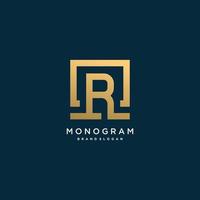 letter logo with initial R with creative monogram concept Premium Vector part 10