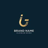 Golden letter logo with initial J with creative concept Premium Vector part 6