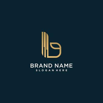 Letter logo with initial B with creative concept Premium Vector part 1