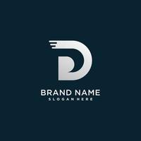 letter D logo with modern creative concept for company or person Premium Vector part 7