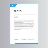 Clean and Modern Letterhead Template vector