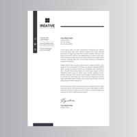 Clean and Modern Letterhead Template vector