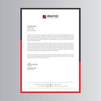 Clean and Modern Letterhead Template vector