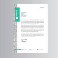 Clean and Modern Letterhead Template vector