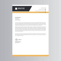 Clean and Modern Letterhead Template vector