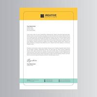 Clean and Modern Letterhead Template vector