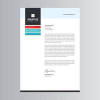 Clean and Modern Letterhead Template vector