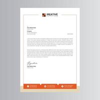 Clean and Modern Letterhead Template vector