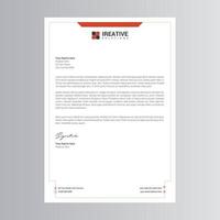 Clean and Modern Letterhead Template vector