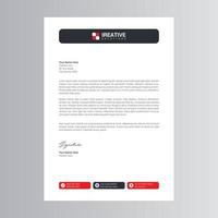 Clean and Modern Letterhead Template vector