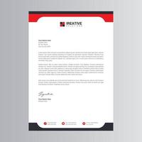 Clean and Modern Letterhead Template vector