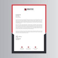 Clean and Modern Letterhead Template vector