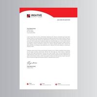 Clean and Modern Letterhead Template vector