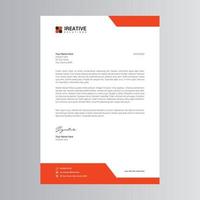 Clean and Modern Letterhead Template vector