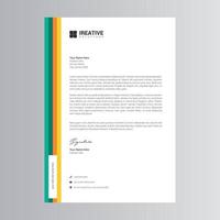 Clean and Modern Letterhead Template vector